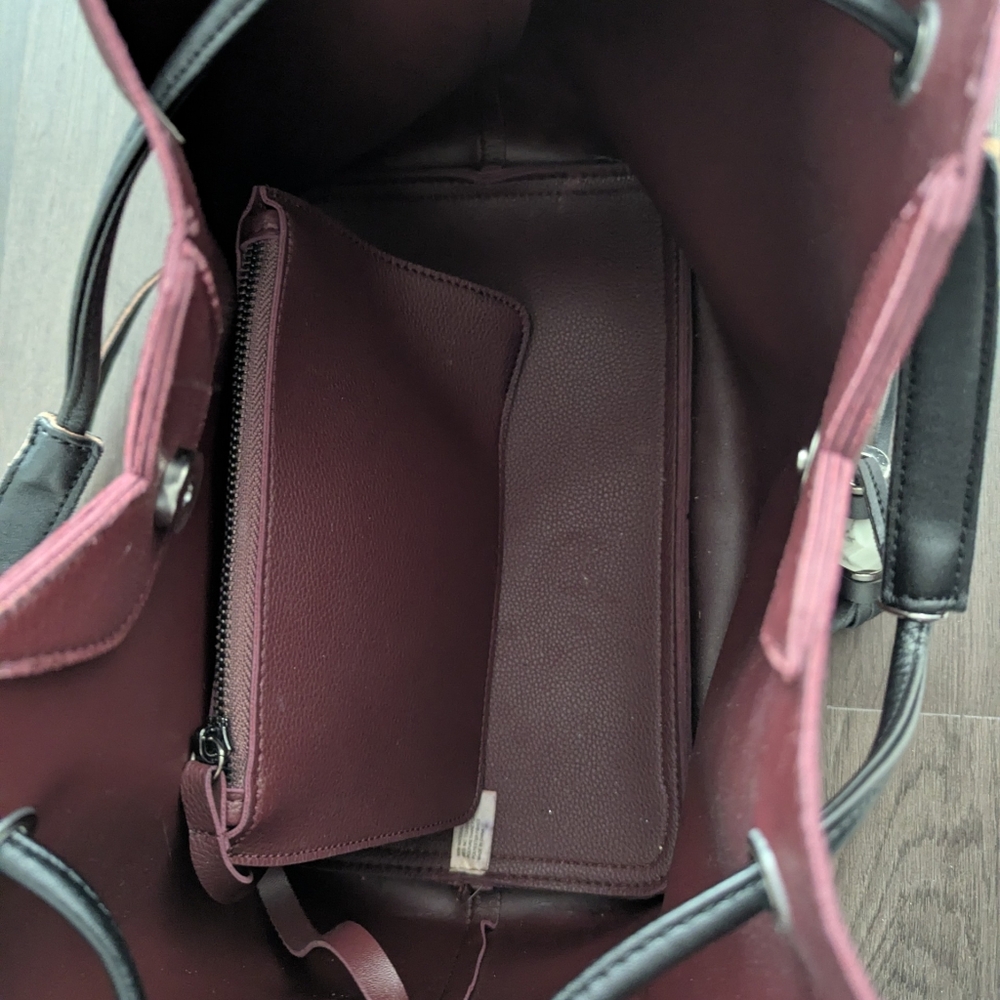 Burgundy Tote Bag PIXIE MOOD - Picture 4 of 5